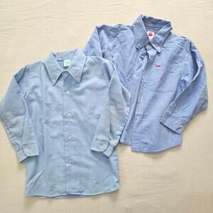 Vintage Chambray Buttondown Shirts Bundle 4t